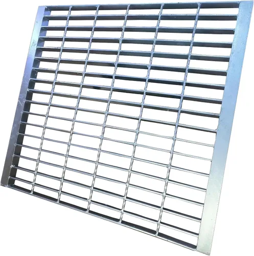 Miniatura 17 de Rejilla de drenaje de acero galvanizado con borde de 24 x 24 pulgadas, cubierta de canal de entrada de alta resistencia clase B de 28100 libras