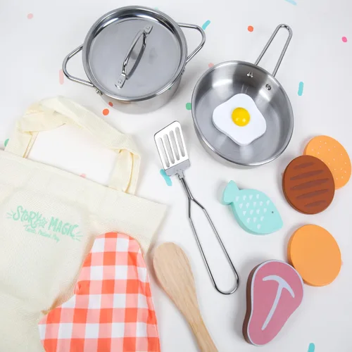 Miniatura 3 de Story Magic Juego de cocina de madera, juego de cocina de madera para niños de más de 4 años