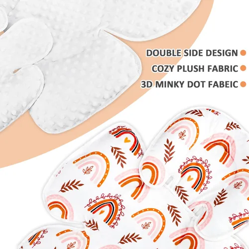 Miniatura 5 de Pea Pod - Soporte para la cabeza del asiento de coche para bebé recién nacido, 2 en 1 Soporte para la cabeza del asiento de coche para bebés