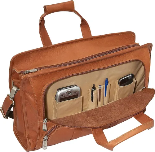 Miniatura 5 de Piel Leather Cartera de media luna, Saddle, Cartera de media luna