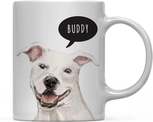 Miniatura 16 de Andaz Press Taza de café personalizada de 11 onzas para perro, Shih Tzu Shorter Haired Up Close, paquete de 1 Shih Tzu pelo más corto personalizado