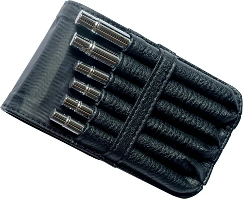 Miniatura 5 de 873Round - Pinceles de pintura profesionales para acuarela, 6 piezas, ardilla sintética, pelo mixto, juego de pinceles de bolsillo de viaje
