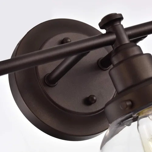 Miniatura 5 de Chloe Lighting Milo - Accesorio de tocador de baño de bronce aceitado de 3 luces de transición de 24 pulgadas de ancho