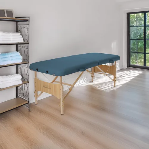 Miniatura 4 de Saloniture Mesa de masaje plegable portátil básica - azul