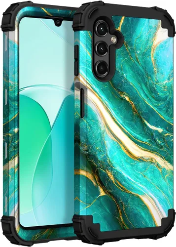 Miniatura 80 de Hocase Funda para Galaxy A37 5G, protección resistente a prueba de golpes, parachoques de goma de silicona suave+funda protectora híbrida