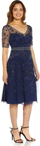 Miniatura 4 de Adrianna Papell Vestido midi con cuentas para mujer