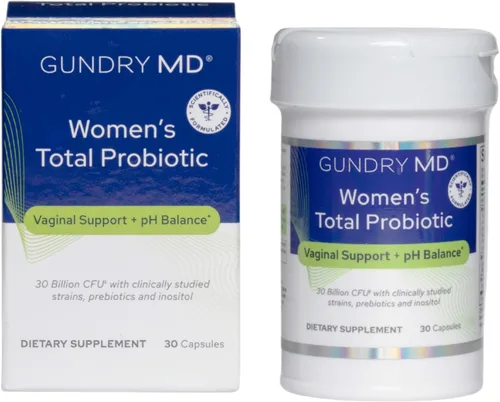 Gundry MD Probiótico total para mujer con inositol para apoyo metabólico y reproductivo del bienestar - Probiótico para mujer para apoyo vaginal y