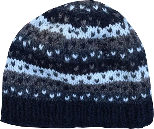 Miniatura 2 de KayJayStyles Nepal Gorro de punto a mano con calavera de lana de esquí