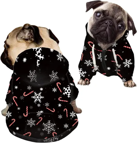 Miniatura 21 de Howilath Disfraz de Halloween de hueso de perro, sudadera con capucha de esqueleto para perro, ropa para mascotas, ropa con cremallera de calavera