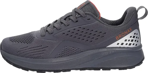 Miniatura 3 de BRONAX Tenis de correr anchos y acolchados para hombre, puntera ancha, suela de goma