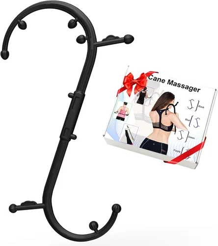 AISZG Masajeador de espalda y cuello, bastón de punto gatillo de masaje, regalos de cumpleaños para mujeres, hombres, ella, él, mamá, regalos del