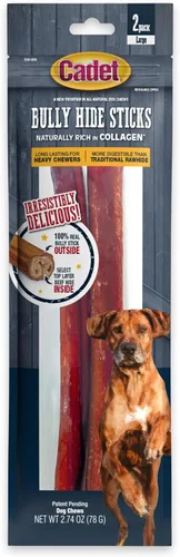 Miniatura 18 de Cadet Nervio de toro para perros grandes, 100% pizzle de res natural, masticables de ingredientes limitados y larga duración para perros que muerden