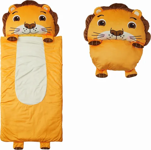 Miniatura 9 de Tapete para siesta preescolar con personaje de Nap Buddies para niños, saco de dormir con almohada para guardería, a partir de 3 años Cordero