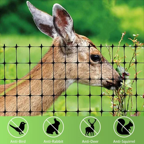 Miniatura 2 de Red de jardín de malla de 3/4 pulgadas para protección de plantas, malla de ciervos contra pájaros, ardillas, conejos, mapaches y más, protege