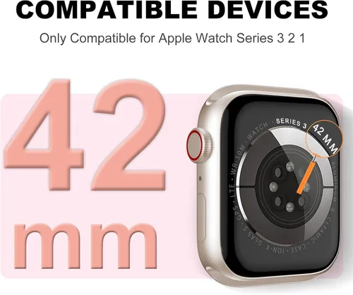 Miniatura 3 de XYF Compatible con correas rosas de Apple Watch de 1.732 in, 1.772 in, 1.811 in, 1.654 in, 1.772 in, 1.575 in, 1.496 in, 1.929 in, correa