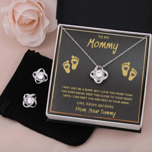 Miniatura 16 de Collar de joyería de pies de bebé, regalos para mamá por primera vez, collar para mamá a mi mamá, regalos para mujeres embarazadas, mamá futura ser