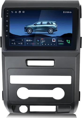 Actualización de radio de coche para Ford F150 2009-2014, 4 GB+64 GB Qualcomm 8 Core Unidad principal con CarPlay Android Auto, 10.1 pulgadas F150
