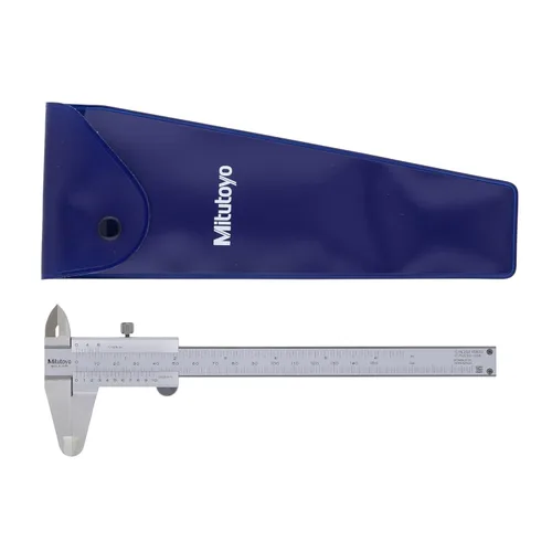 Miniatura 3 de Vernier, calibrador en sistema métrico. De Mitutoyo, 1 acero inoxidable