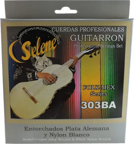 Miniatura 5 de Cuerdas Guitarron Selene Professional Made in Mexico/Cuerdas Para Guitarron (300 Multicolor)
