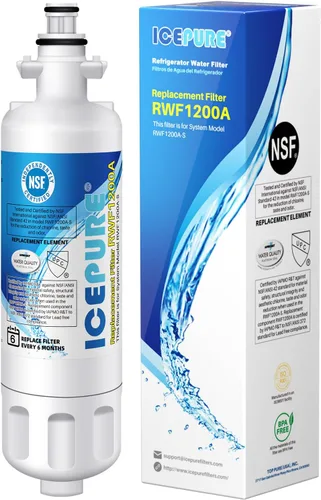 ICEPURE Filtro de agua para refrigerador, compatible con Kenmore 9690, LG LT700P, ADQ36006101, ADQ36006102, LFXC24726S, LFXS24623S, RFC1200A,