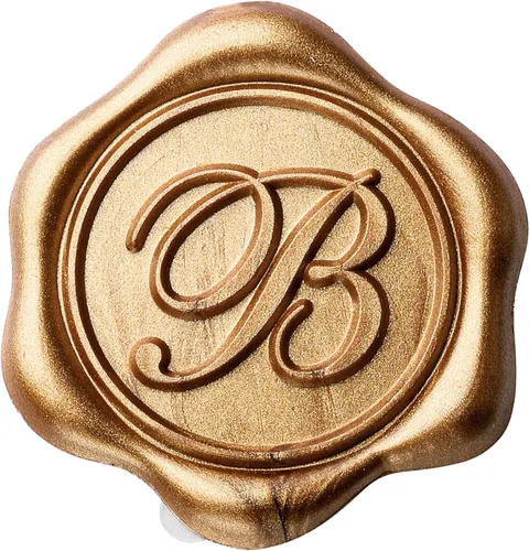 Miniatura 9 de Yoption - Pegatinas de sello de cera con letra inicial del alfabeto L, paquete de 100 unidades, autoadhesivas, estilo antiguo dorado, para sobres
