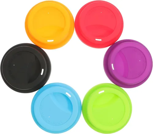 Miniatura 7 de 12 tapas de silicona para tazas al aire libre, tapas de taza de café, tapa de repuesto a prueba de fugas, vasos a prueba de fugas, tapa de botella