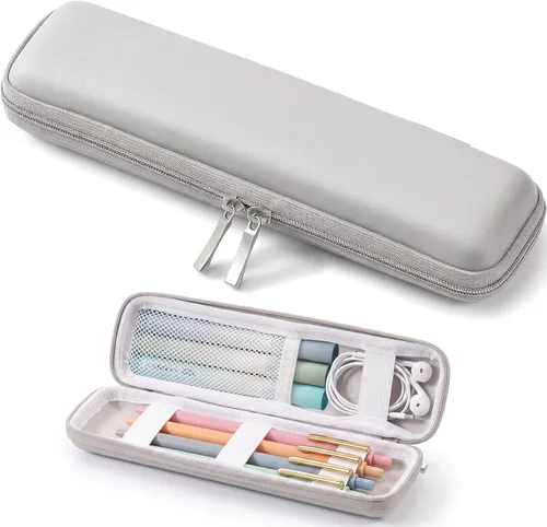 Miniatura 5 de Mudder Estuche de lápiz con carcasa dura para lápices y lápices capacitivos, estuche delgado para bolígrafos de viaje pequeño, estuche de bolsillo