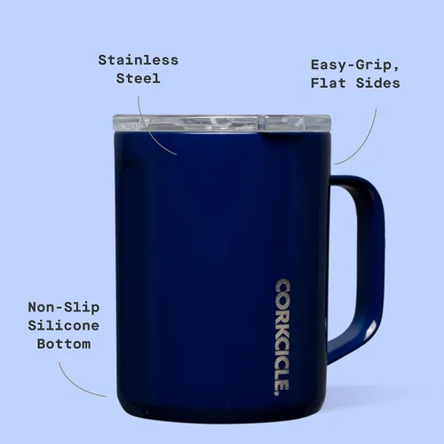 Miniatura 4 de Corkcicle Taza de Café Clásica - Acero Inoxidable con Triple Aislamiento para Viajes - Tapa a Prueba de Roturas - Mantiene la Bebida Caliente por