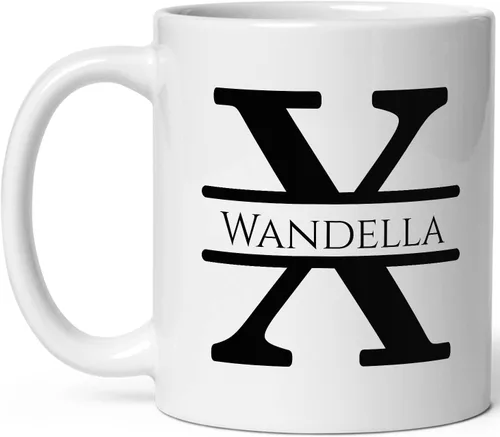 Miniatura 14 de Taza de café personalizada con monograma, letra inicial A personalizada para mujeres, hombres, niñas, niños, papás, mamás amigos, taza de café