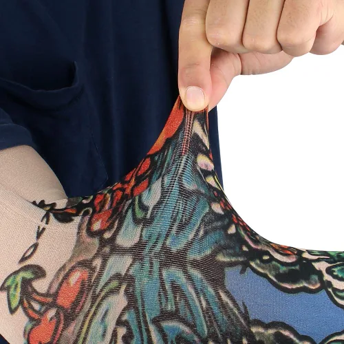 Miniatura 3 de Juego de 12 mangas temporales para tatuaje, para hombres y mujeres, Multicolor-C
