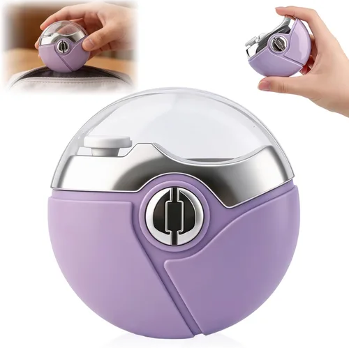 Miniatura 8 de Cortaúñas eléctrico, 2 en 1, cortaúñas automático, con 2 velocidades ajustables, recortador de uñas para personas mayores, adultos (caqui)