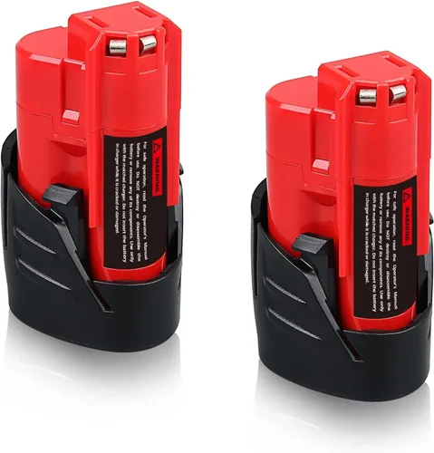 VANON Paquete de 2 baterías de repuesto de 12 V 3.5 Ah para Milwaukee de 12 V compatibles con 48-11-2401 48-11-2402 48-59-1812 48-11-2411 48-11-2420
