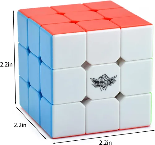 Miniatura 4 de Cubo de velocidad 3x3x3 3x3 cubo mágico rompecabezas juguete para niños y adultos (niños ciclón)