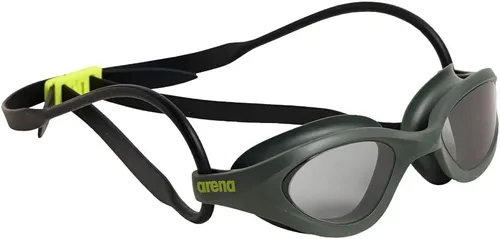 Miniatura 3 de ARENA Gafas de natación 365, lentes antiniebla, gafas para nadar con lentes anchas, puente nasal autoajustable Verde oscuro (lente ahumado)