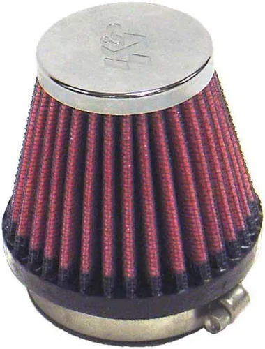 Miniatura 2 de K&N Filtro de aire universal con abrazadera original de alto flujo de por vida: alto rendimiento, premium: diámetro de brida: 2.125 pulgadas, altura