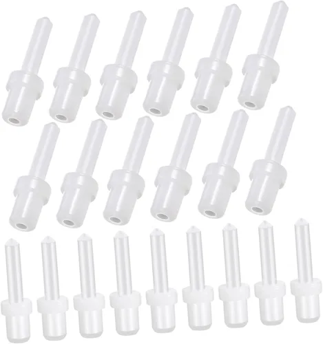 Housoutil Reparación de la persiana del obturador 60pcs Reparación del obturador Puerta de Gabinete Plástico Blanco Único Primavera