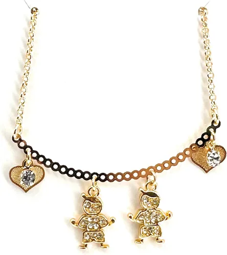 Miniatura 6 de SIFRIMANIA Personalized Children's Charm Choker Necklace, Boys or Girls Customizable Pendants, Growing Family Jewelry for Women