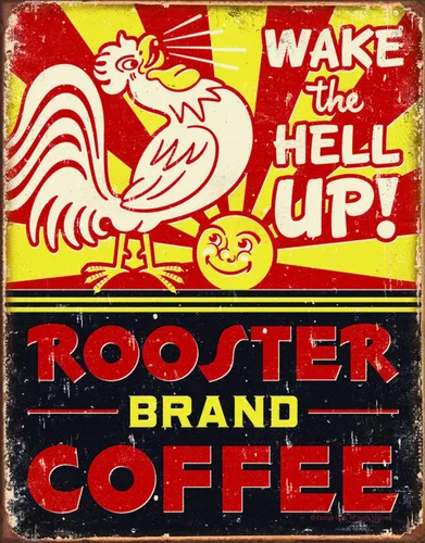 Miniatura 13 de Desperate Enterprises Cartel de lata con texto en inglés «Caffeine Is My Only Cardio – Carteles divertidos – Letreros de metal vintage nostálgicos