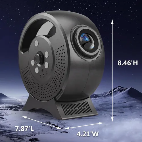 Miniatura 8 de Rossetta 3D Galaxy Projector, 60 Scenes Adjustable Focal Planetarium Projector with Bluetooth Speaker, Timer & Remote Control, Ceiling Projector for