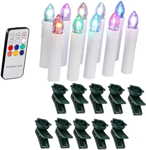 Velas LED con temporizador sin llama, velas de control remoto de 4 pulgadas, candelabro LED cónico para decoración de fiesta de Harry Potter, Luz