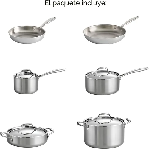 Miniatura 8 de Tramontina 80116/004DS Gourmet - Sartén (acero inoxidable 18/10, apta para inducción, triple capa), Set de utensilios de cocina