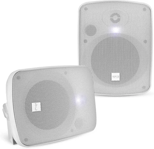 Miniatura 8 de Pyle - Sistema de altavoces de montaje en pared resistente al agua - Par de altavoces activos + pasivos de 13,33 cm, inalámbricos, compatibles