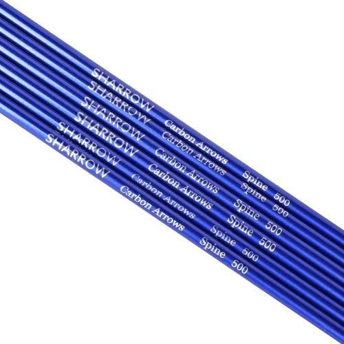 Miniatura 3 de Flechas de carbono de 31 pulgadas, flechas de caza de tiro con arco, 500 espina dorsal con plumas, flechas de práctica para tiro con arco compuesto