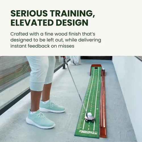 Miniatura 6 de Perfect Practice Putting Mat & Chipping Net, Indoor & Outdoor Putting Green, Chipping Mat for Home & Office, Premium Golf Training Aids for Putting