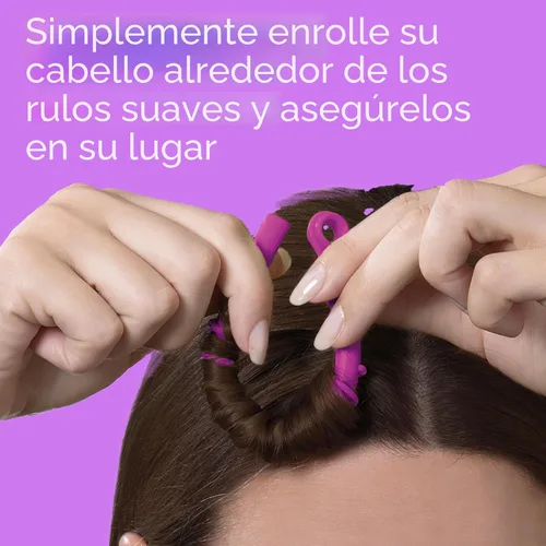 Miniatura 5 de Conair - Rodillos calientes de silicona para cabello largo, mediano y todo tipo de cabello - Rizador de cabello - Sin necesidad de clips