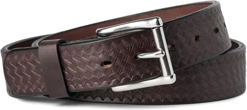 Relentless Tactical El mejor cinturón de cuero para pistola | Fabricado en Estados Unidos | Cinturón oculto EDC para hombre Marrón (Brown Basket
