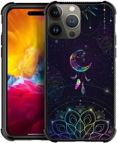 Miniatura 22 de DJSOK Compatible con funda para iPhone 13 Pro Max, fundas doradas de mariposa y rosa para iPhone 13 Pro Max para mujeres y niñas, diseño