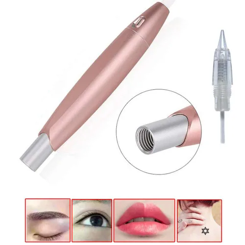 Miniatura 6 de Máquina de maquillaje permanente para tatuaje, lápiz delineador de ojos para cejas, maquillaje de belleza, lápiz rotativo, kit de aguja de tatuaje