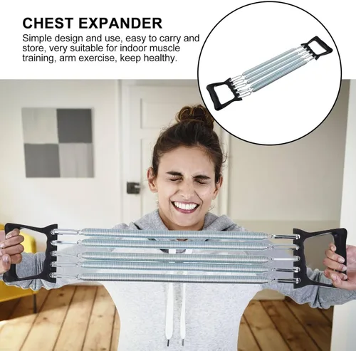 Miniatura 2 de Brazo Pesos Tirando Herramienta Práctica Ejercitador Tirador Acero Tirador Sistema Mano Equipos Primavera Hombro Home Cuerdas Expander Viaje