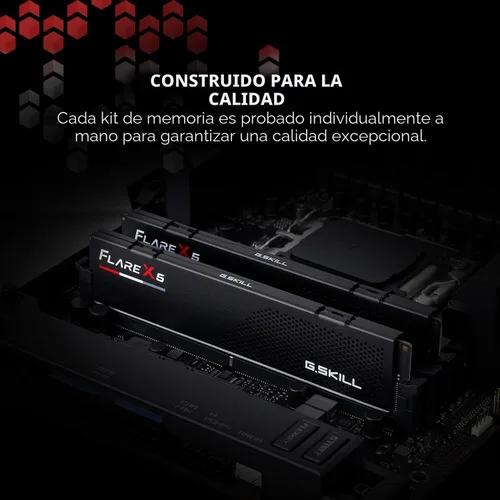 Miniatura 5 de G.SKILL Flare X5 Series (AMD Expo) DDR5 RAM 64 GB (2 x 32 GB) 6000MT/s CL30-40-40-96 1.40V Memoria de computadora de escritorio UDIMM - Negro mate
